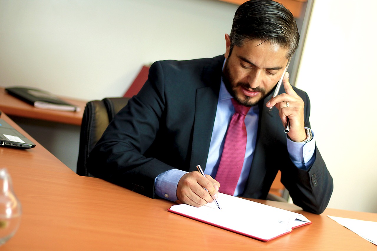 attorney in his office