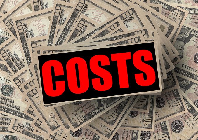 costs charged for the service offered